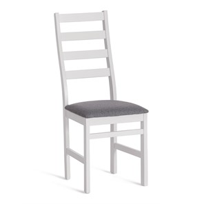 Кухонный стул ROSARIO / white, ткань тёмно-серая (150), id 20215 в Южно-Сахалинске